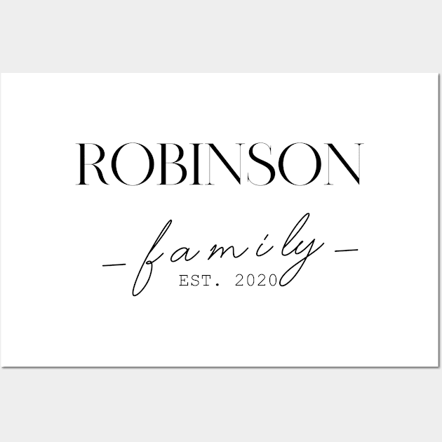 Robinson Family EST. 2020, Surname, Robinson Wall Art by ProvidenciaryArtist